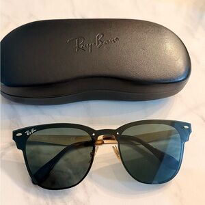 Ray-Ban Black and Gold Sunglasses